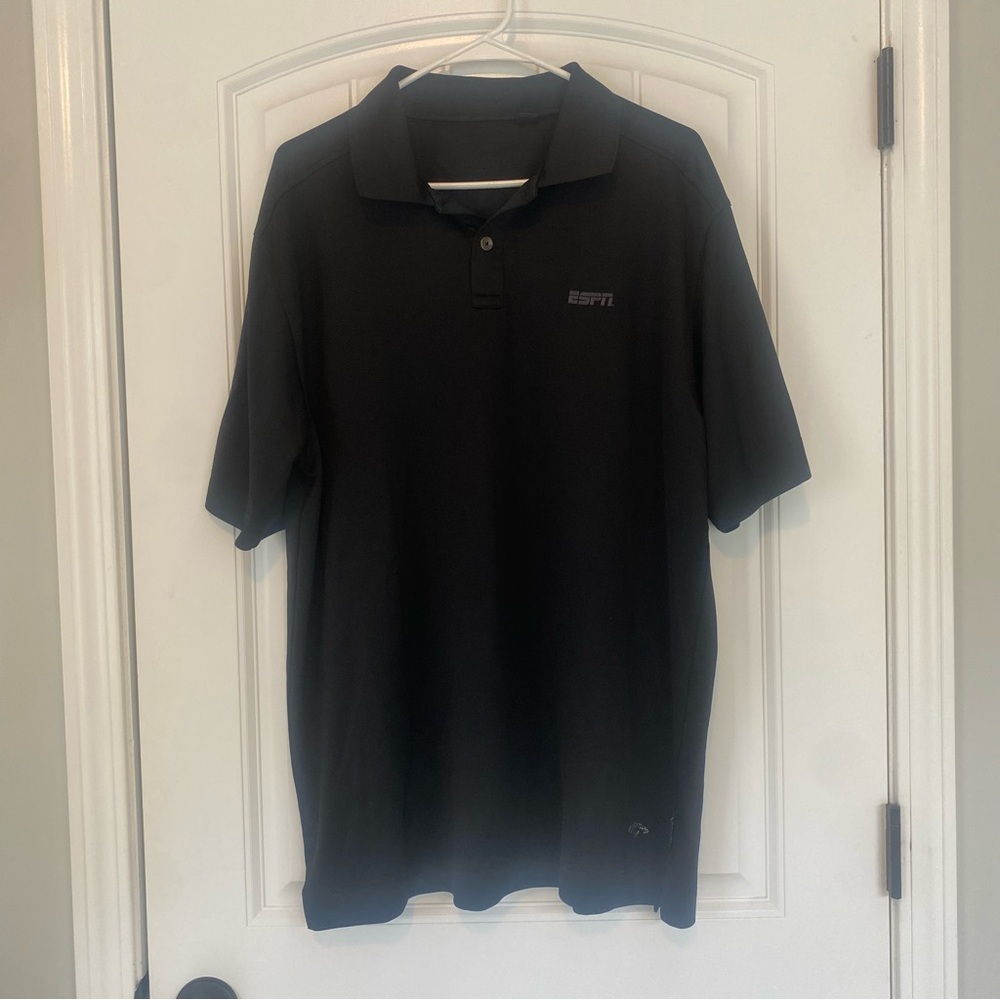 Callaway National Golf League ESPN Men's Black Polo Shirt Size XXL